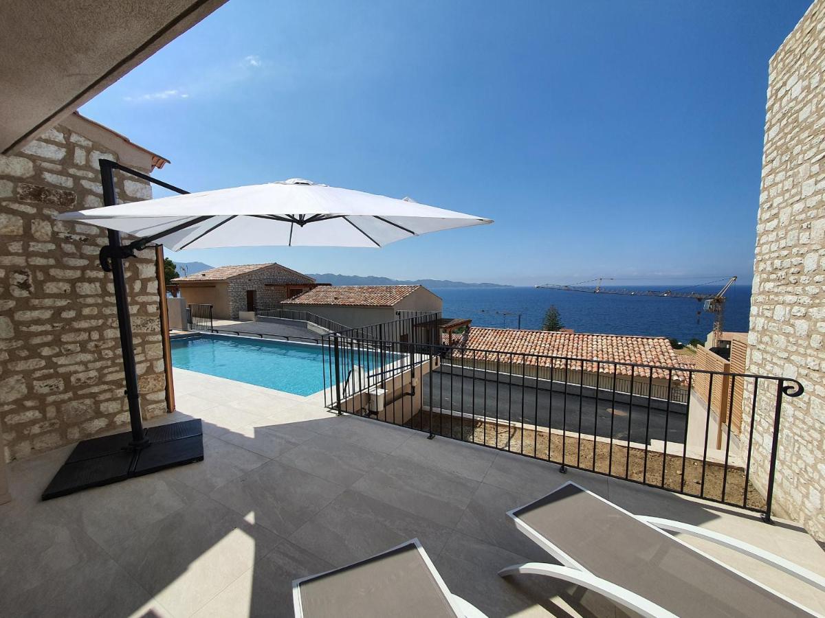 St-Florent Appartement Neuf Vue Mer Panoramique Piscine 4 Chambres - Mor401 แซ็งต์-โฟลร็องต์ ภายนอก รูปภาพ
